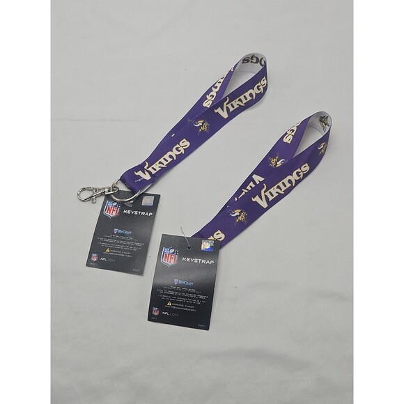 Minnesota Vikings National Football League Key Strap Set Of 2 - Picture 8 of 15